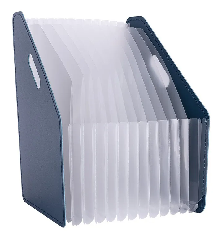 Лоток вертикальный Deli 63952DK-BLUE для бумаг A4 темно-синий полипропилен