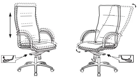 Кресло руководителя Бюрократ T-9927SL слоновая кость кожа крестов. металл хром
