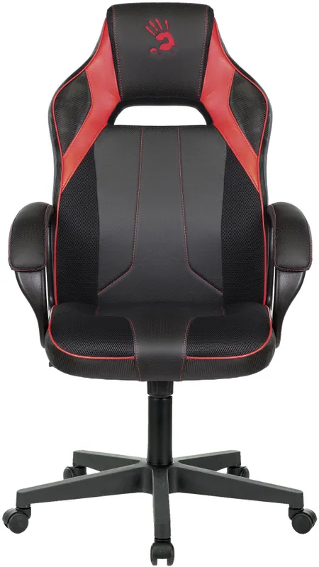 Кресло игровое A4Tech Bloody GC-300 черный/красный эко.кожа/ткань крестов.