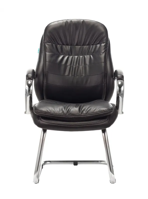Кресло Бюрократ T-9950AV черный эко.кожа полозья металл хром