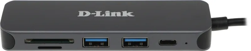 Концентратор usb D-Link USB-C Hub, 2xUSB 3.0 + USB-C, SD/microSD Card Reader
