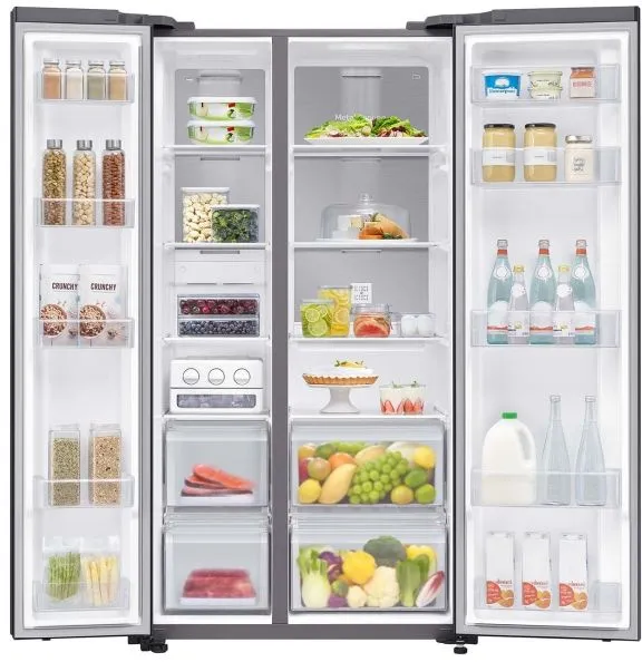 Холодильник Samsung RS62R50312C/WT черный (двухкамерный)