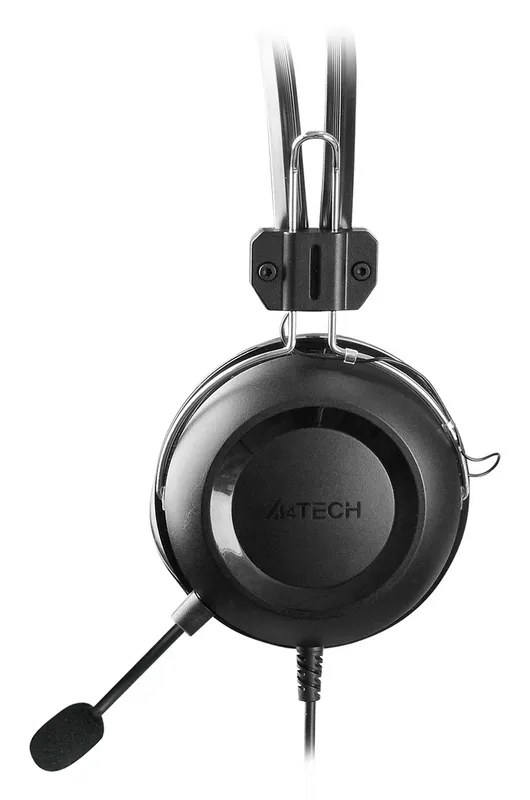 Наушники с микрофоном A4Tech HU-35 черный 2м накладные USB оголовье