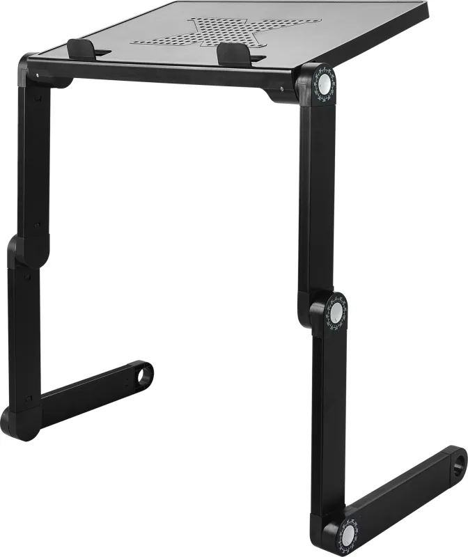 Стол для ноутбука Cactus CS-LS-T8-C серебристый 27x42см