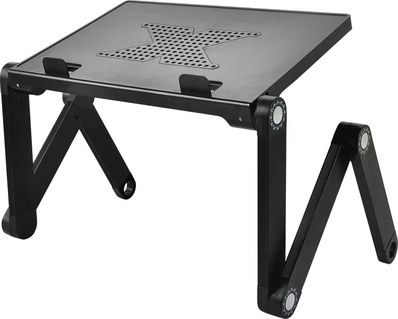 Стол для ноутбука Cactus CS-LS-T8-C серебристый 27x42см