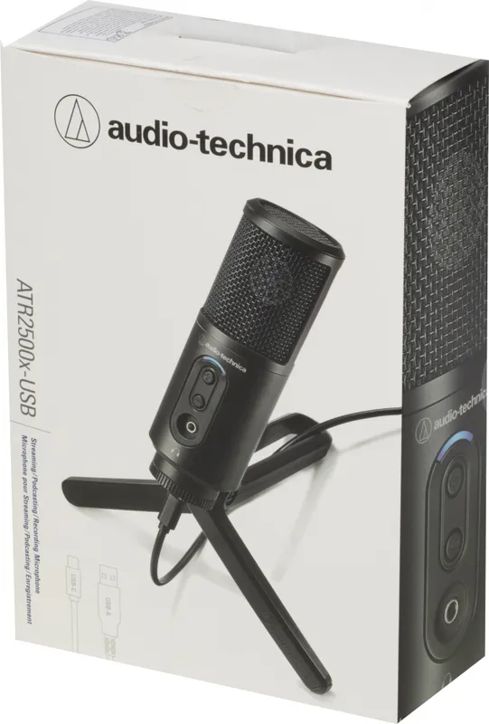 Микрофон проводной Audio-Technica ATR2500x-USB 2м черный