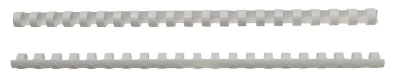 Пружины для переплета пластиковые Silwerhof d=12мм 56-80лист A4 белый (100шт) (1373587)