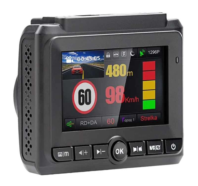 Видеорегистратор с радар-детектором Playme ALPHA GPS черный