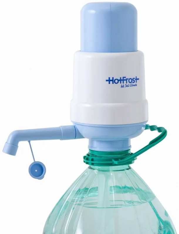 Помпа для 19л бутыли Hotfrost A6 механический голубой/серый картон