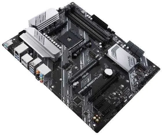 Материнская плата ASUS PRIME B550-PLUS,  Socket AM4, B550, 4*DDR4, HDMI+DP, CrossFireX, SATA3 + RAID, Audio, Gb LAN, USB 3.2*8, USB 2.0*6, COM*1 header (w/o cable), ATX ; 90MB14U0-M0EAY0