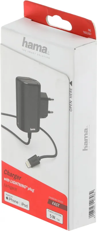 Сетевое зар./устр. Hama H-183267 1A для Apple черный (00183267)