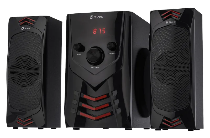 Колонки Оклик OK-432 2.1 черный 25Вт BT