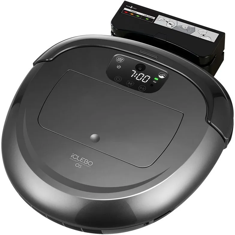 Пылесос-робот iClebo O5 WiFi черный