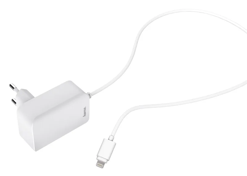 Сетевое зар./устр. Hama H-178342 2.4A для Apple белый (00178342)