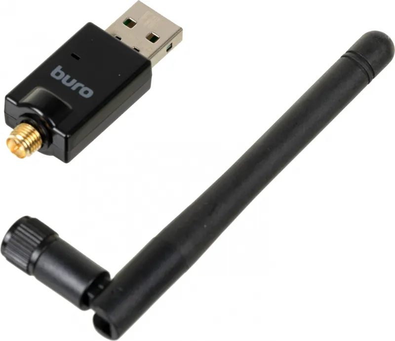 Адаптер USB Buro BU-BT50C BT5.0+EDR class 1 100м черный