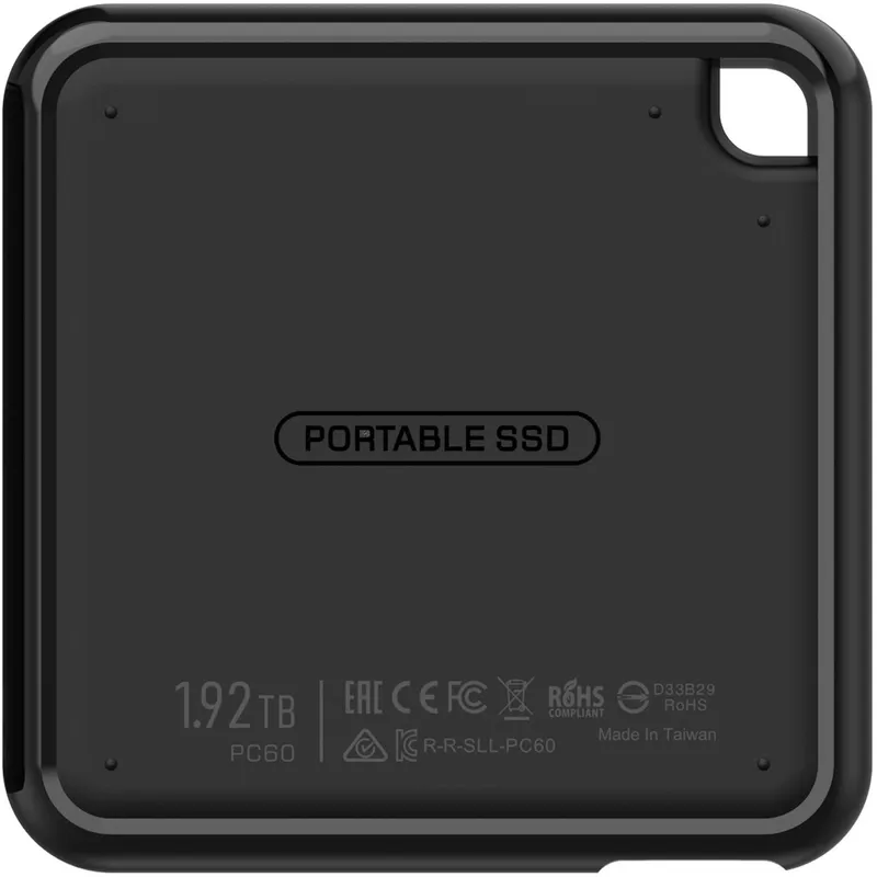 Накопитель SSD Silicon Power USB-C 480Gb SP480GBPSDPC60CK PC60 1.8" черный