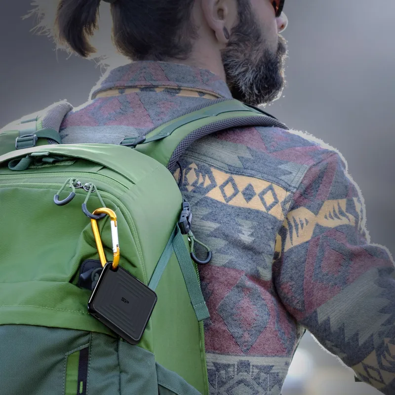 Накопитель SSD Silicon Power USB-C 480Gb SP480GBPSDPC60CK PC60 1.8" черный