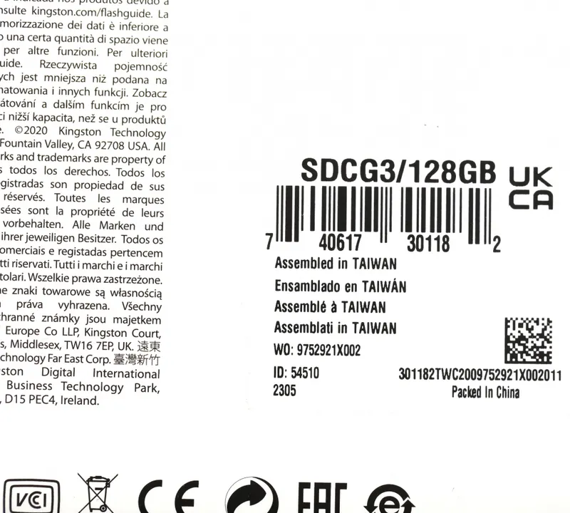 Флеш карта microSDXC 128GB Kingston SDCG3/128GB Canvas Go! Plus + adapter