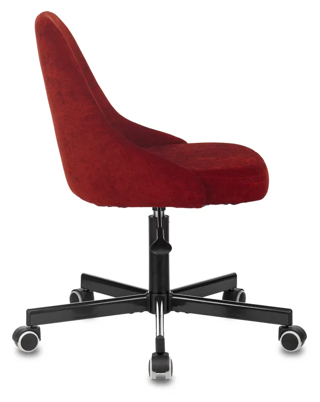 Кресло Бюрократ CH-340M бордовый Velvet 09 крестов. металл