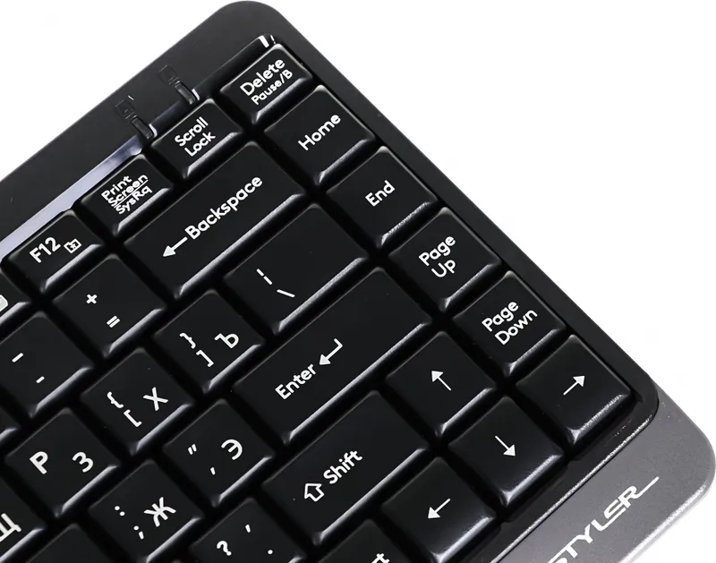 Клавиатура A4Tech Fstyler FK11 черный/серый USB slim