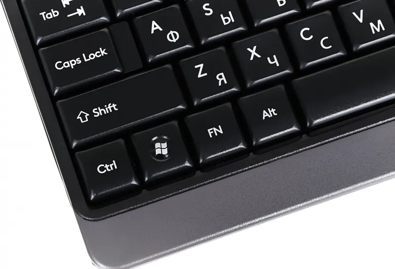 Клавиатура A4Tech Fstyler FK11 черный/серый USB slim