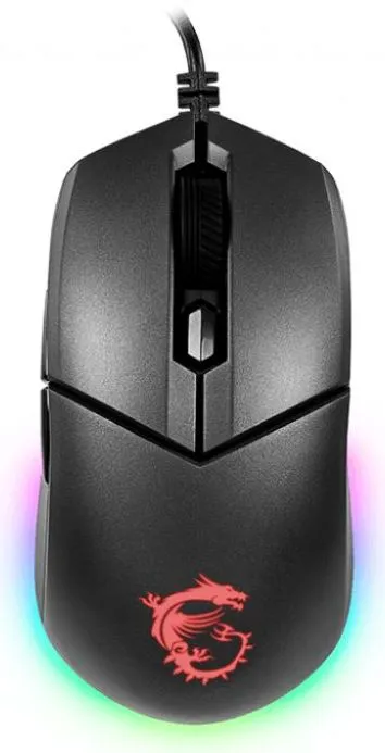 Gaming Mouse MSI Clutch GM11, Wired, DPI 5000, symmetrical design, RGB lighting, Black