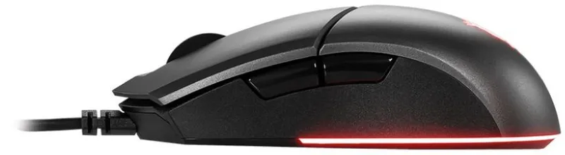 Gaming Mouse MSI Clutch GM11, Wired, DPI 5000, symmetrical design, RGB lighting, Black
