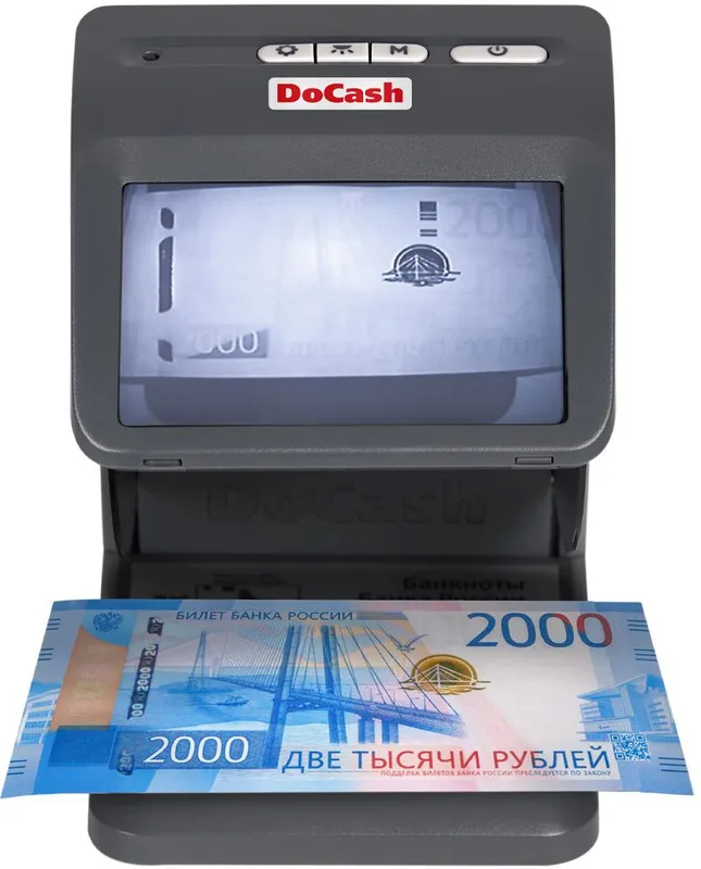 Детектор банкнот Docash mini IR/UV/AS просмотровый мультивалюта