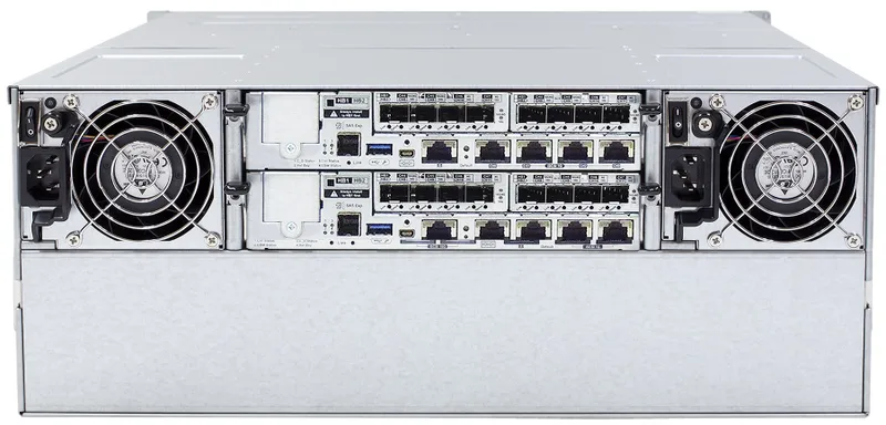 Система хранения данных Infortrend EonStor DS 3000U 2U/24bay Dual controller 2x12Gb/s SAS EXP., 8x1G Iscsi +4x host board, 2x4GB, 2x(PSU+FAN), 2x(SuperCap.+Flash),1xRackmount kit(ESDS 4024USC-J)