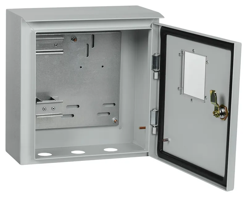 Щит распределительный IEK MKM51-N-01-54 TITAN ЩУ 1/1-0 У1 IP66 навесной 300мм 150мм 310мм 6мод. металл IP66 серый с возможностью установки счетчика (упак.:1шт)