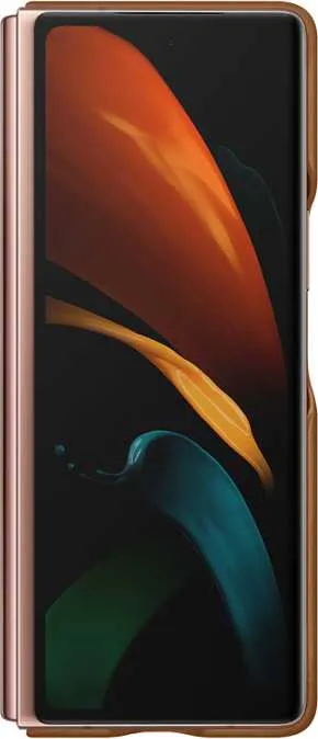 Чехол (клип-кейс) Samsung для Samsung Galaxy Z Fold2 Leather Cover коричневый (EF-VF916LAEGRU)