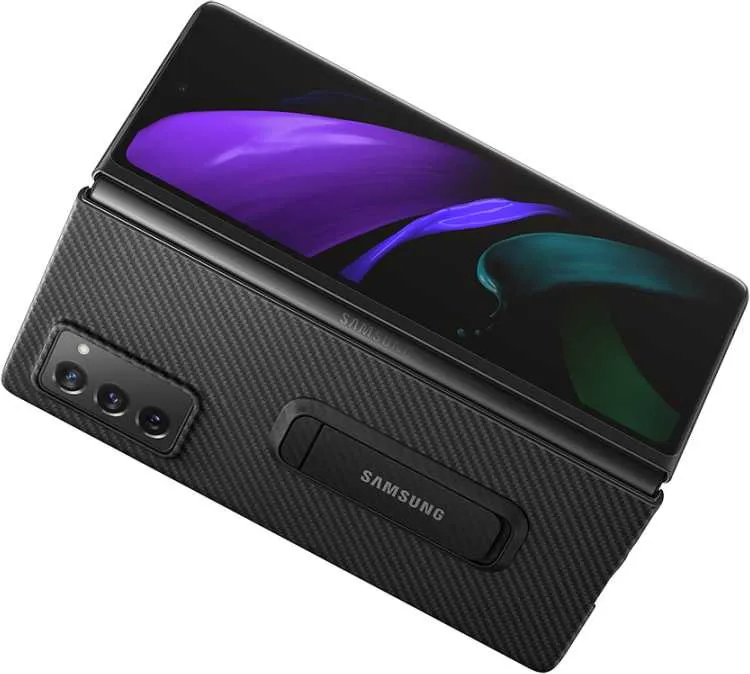 Чехол (клип-кейс) Samsung для Samsung Galaxy Z Fold2 Aramid Standing Cover черный (EF-XF916SBEGRU)