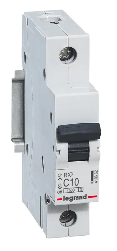 Выключатель автоматический Legrand 419662 RX3 10A тип C 4.5kA 1П 230В 1мод