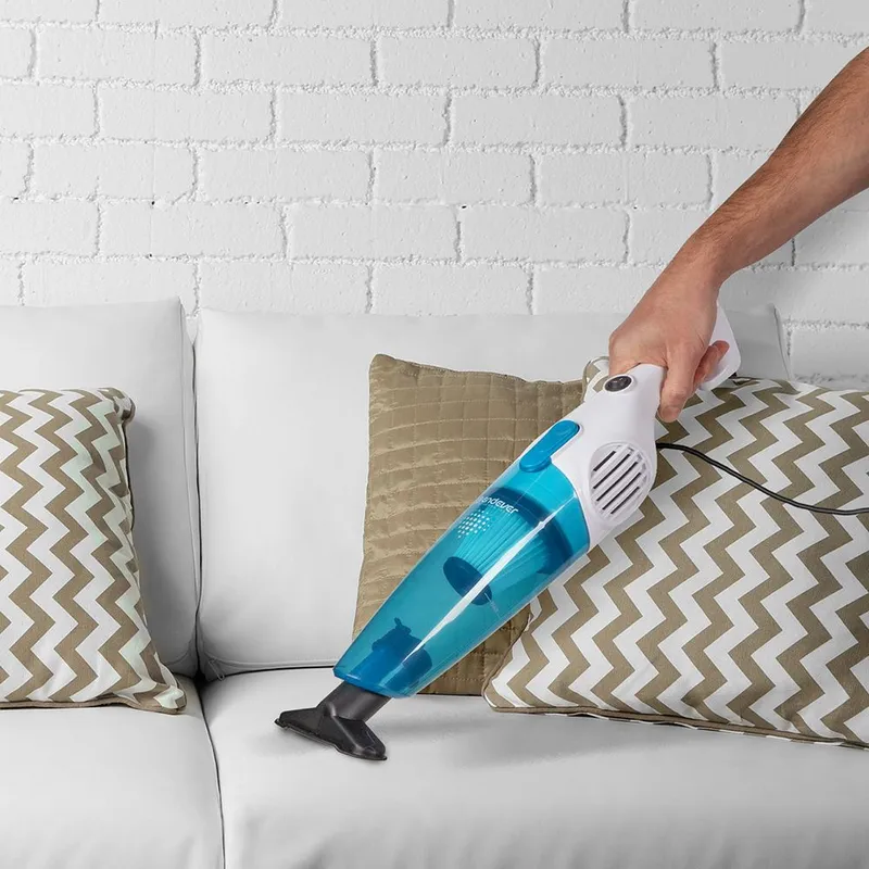 Пылесос ручной Endever Skyclean VC-278 700Вт белый/голубой