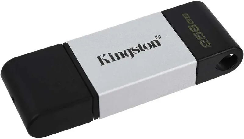 Флеш Диск Kingston 256GB DataTraveler 80 Type-C DT80/256GB USB3.0 черный