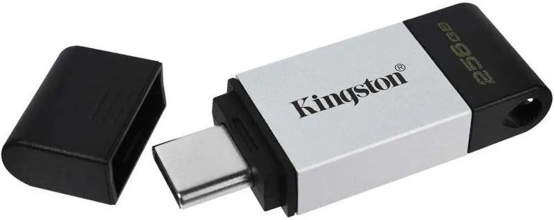 Флеш Диск Kingston 256GB DataTraveler 80 Type-C DT80/256GB USB3.0 черный