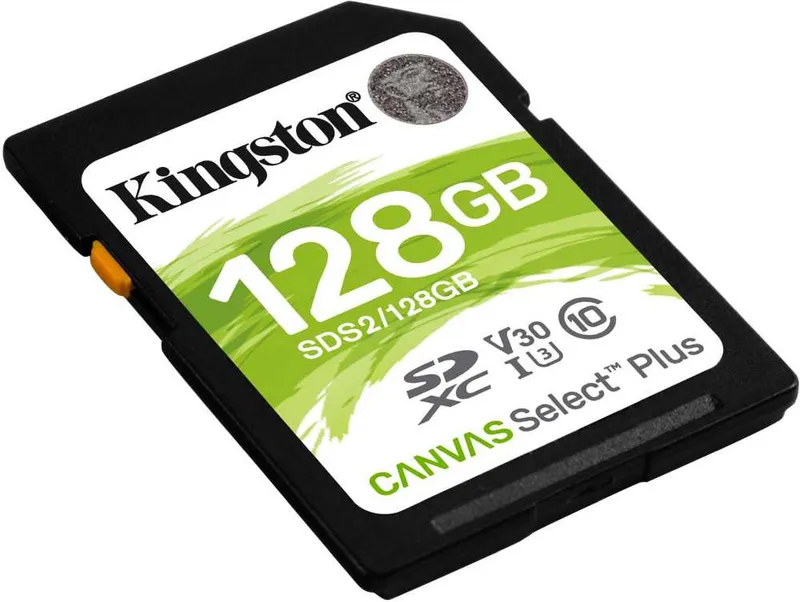 Флеш карта SDXC 128GB Kingston SDS2/128GB Canvas Select Plus w/o adapter
