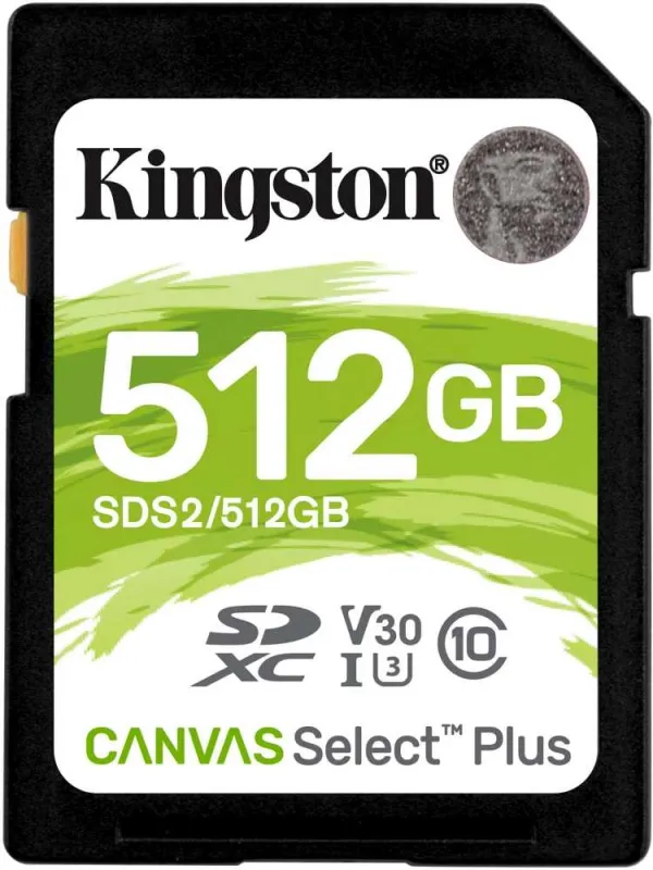 Флеш карта SDXC 512GB Kingston SDS2/512GB Canvas Select Plus w/o adapter