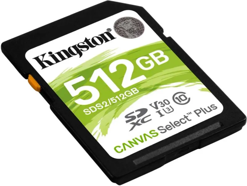 Флеш карта SDXC 512GB Kingston SDS2/512GB Canvas Select Plus w/o adapter