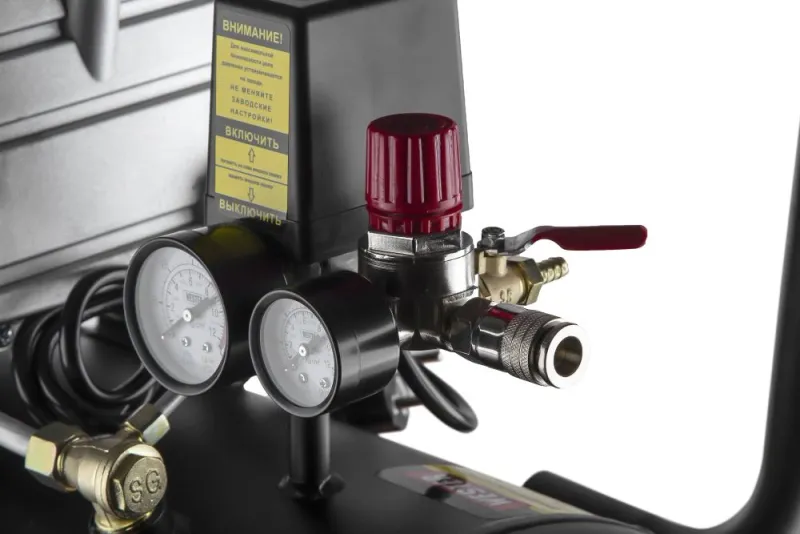 Компрессор поршневой Wester WK1500/50 масляный 190л/мин 50л 1500Вт черный