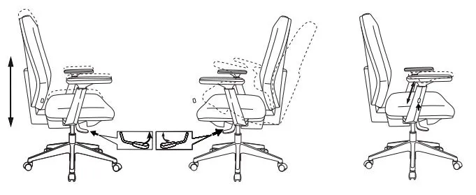 Кресло Бюрократ CH-545/1D черный 38-418 крестов. пластик
