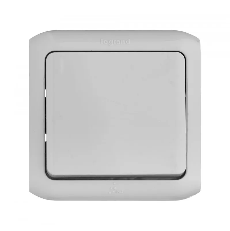 Выключатель Legrand Quteo откр. 1кл. IP44 серый (782330)