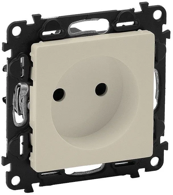 Розетка силов. Legrand Valena Life 753516 скрыт. штор. IP20 слоновая кость