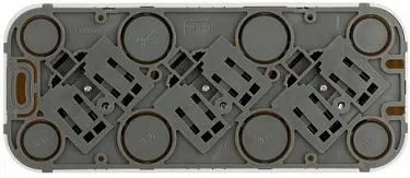 Розетка силов. (3 розетки) Legrand Quteo (782218) откр. зазем. штор. IP20 белый