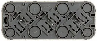 Розетка силов. (2 розетки) Legrand Quteo (782248) откр. зазем. штор. IP20 слоновая кость