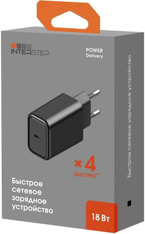 Сетевое зар./устр. Interstep 3A PD универсальное черный (73877)