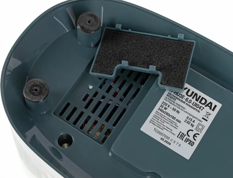 Увлажнитель воздуха Hyundai H-HU3E-6.0-UI047 35Вт (ультразвуковой) белый/черный
