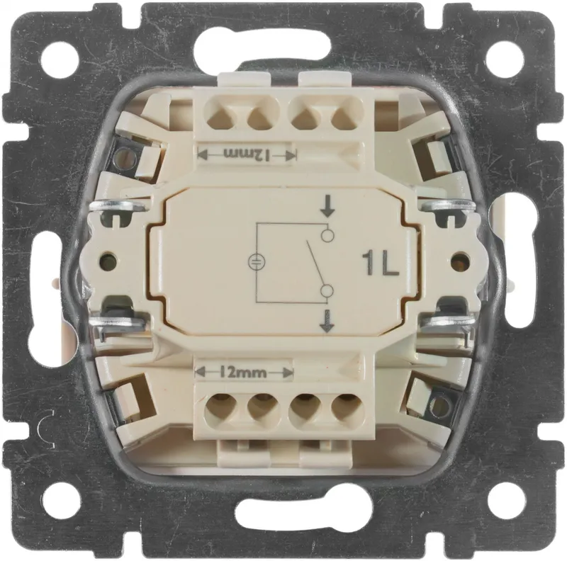 Выключатель Legrand Valena скрыт. 1кл. с подсветкой IP20 слоновая кость (774310)