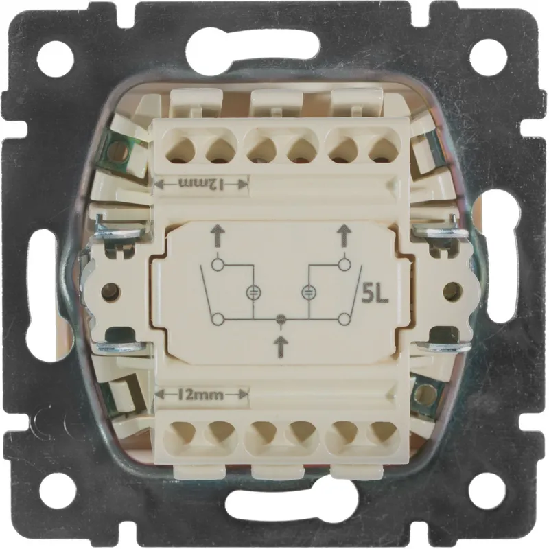 Выключатель Legrand Valena скрыт. 2кл. с подсветкой IP20 слоновая кость (774328)