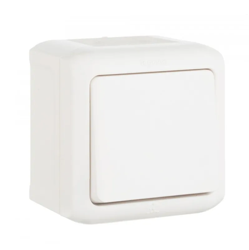 Выключатель Legrand Quteo откр. 1кл. IP44 белый (782300)